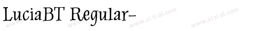 LuciaBT Regular字体转换
